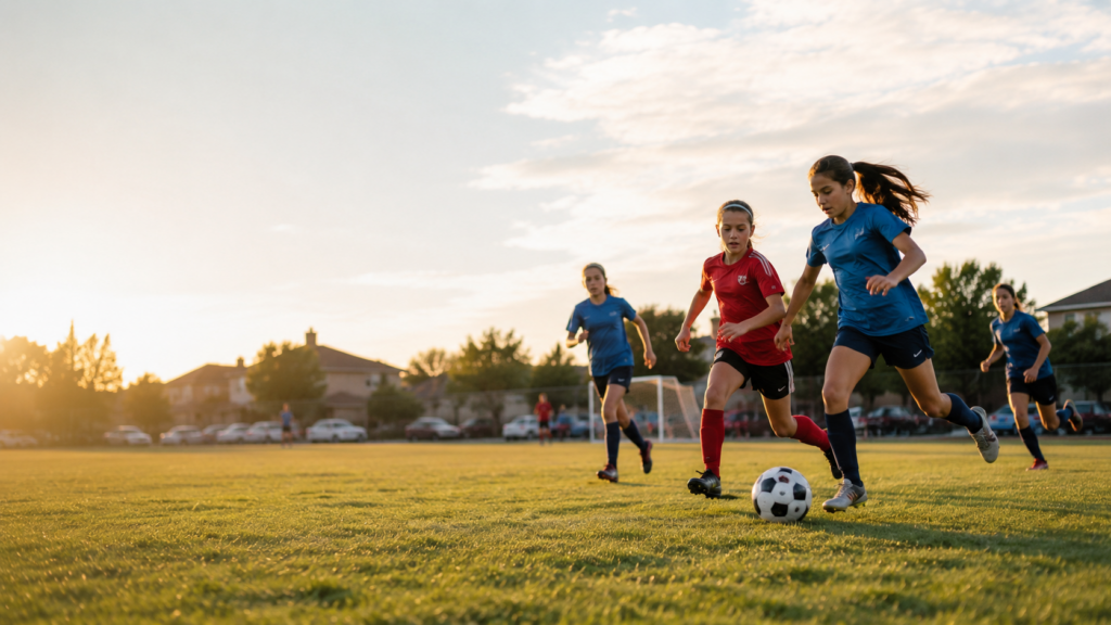 Young athletes training during a growth spurt with changes in coordination and movement.
