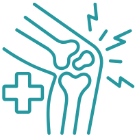 Orthopedic rehabilitation icon