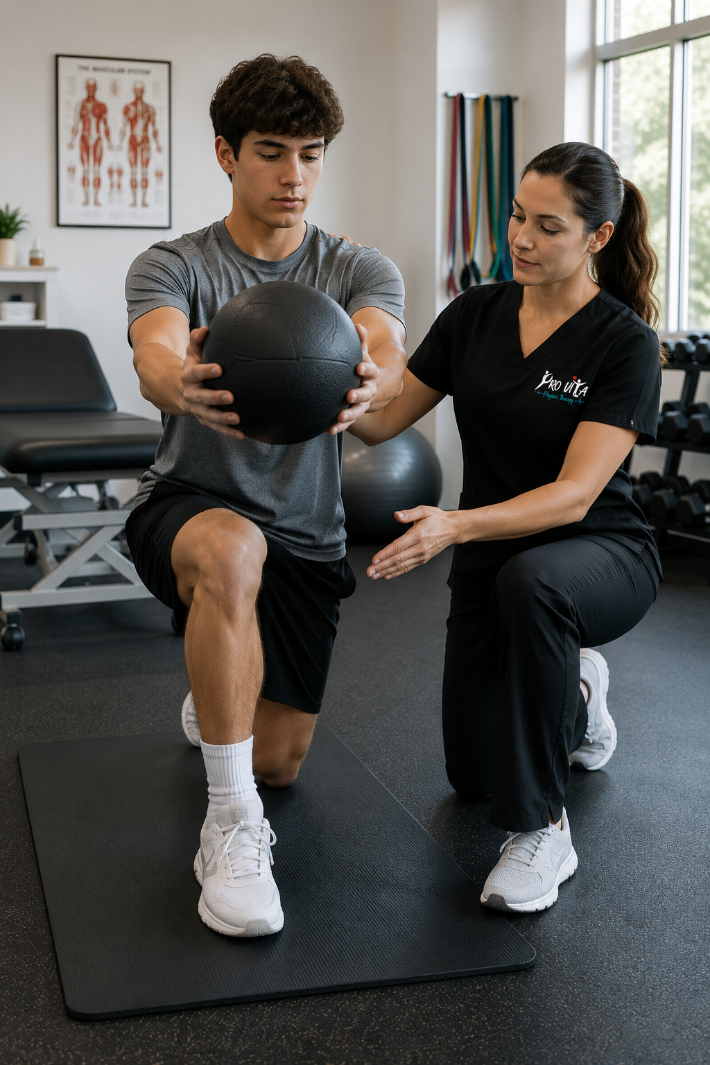 Young athlete participating in the Athlete Foundations sports physical therapy program at Pro Vita Physical Therapy